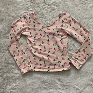 Girls flamingo shirt